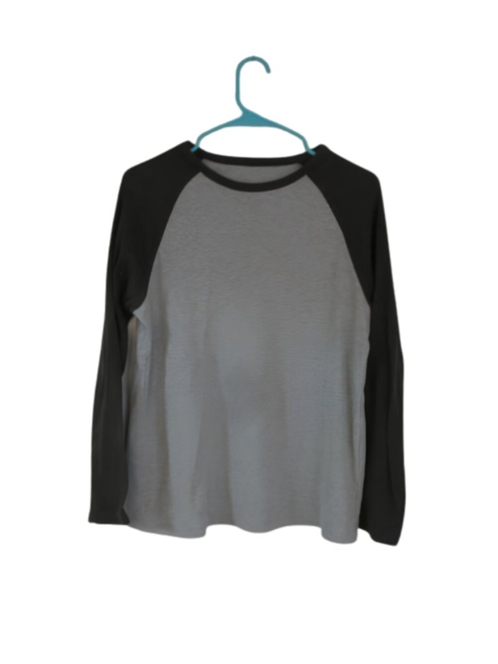 Black and Grey Long Sleeve Top - No Brand
